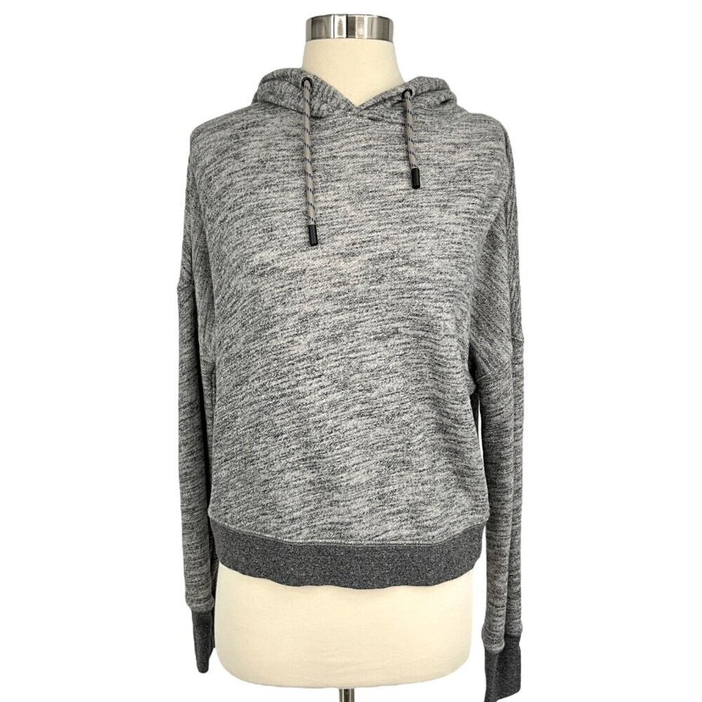 rag & bone Cotton Wrap Back Hoodie Gray Size XS Split Back Pullover 100% Cotton - Picture 1 of 9